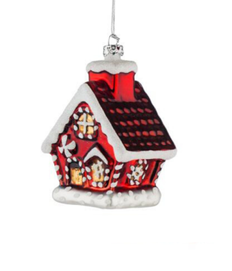Стъклена коледна къщичка
