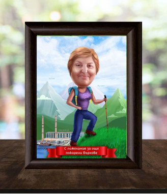 Дигитална карикатура за спортист А4 формат