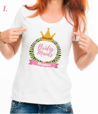 Тениски за моминско парти Brides team