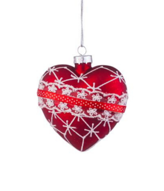 Стъклена играчка Сърце
