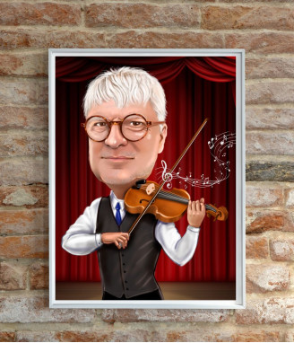 Дигитална карикатура за учител, формат А4