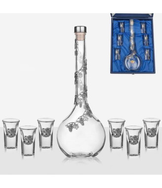 Сет 6 чаши+ бутилка лоза