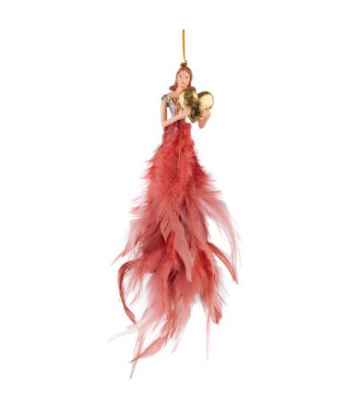 Играчка за елха Червени пера