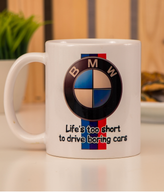 Чаша BMW фен номер 1 с Вашето име
