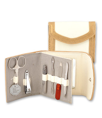 Маникюр сет бяло/златно