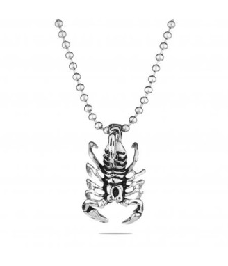 Мъжки медальон  SILVER FLAME скорпион