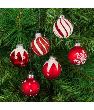 Сет коледни топки 15бр.