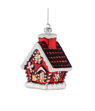 Стъклена коледна къщичка