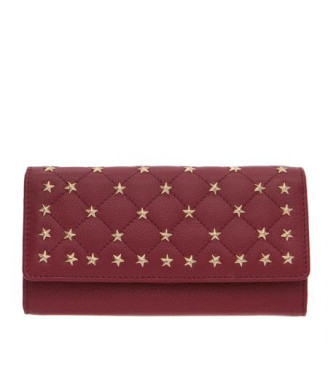 Дамско портмоне със звездички винено червено ROSSI