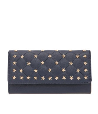 Дамско портмоне със звездички сапфирено синьо ROSSI