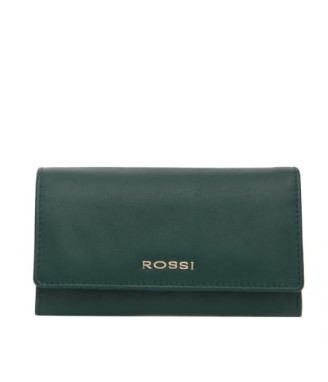 Класическо дамско портмоне в елхово зелено ROSSI