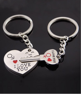 Two forever-a frame with your names and a keychain for two