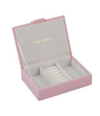 Кутия за бижута цвят пудра  - ROSSI 12.5 * 18 * 4.5