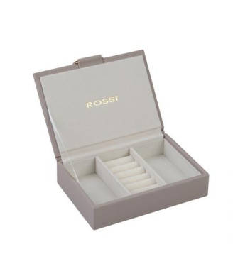 Кутия за бижута цвят сив - ROSSI 12.5 * 18 * 4.5 см