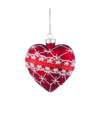 Стъклена играчка Сърце