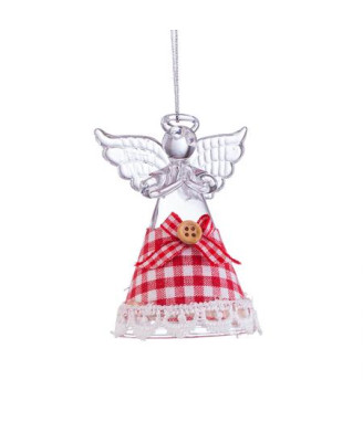 Стъклена играчка Бяла Коледа