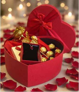 Подарък за жена - комплект Червено сърце