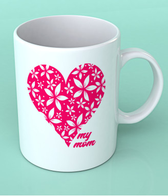 A cup for a mother with a heart