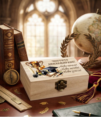 Кутийка с пожелание за дипломиране