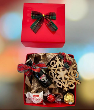 Малък коледен комплект с ликьор