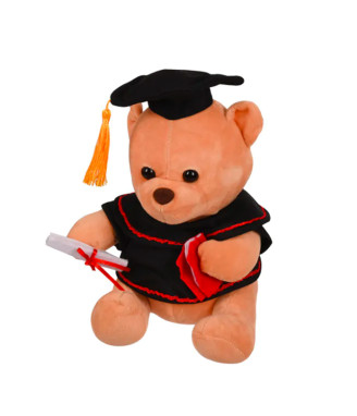 Голямо плюшено мече за дипломиране