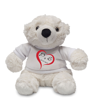 Teddy bear toy with your initials
