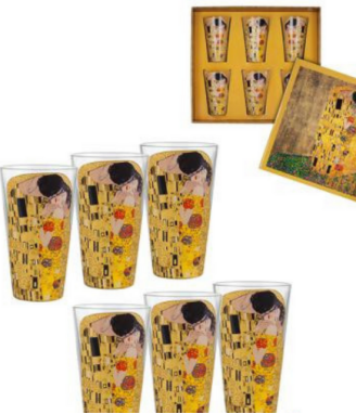 The Kiss 6 чаши за вода