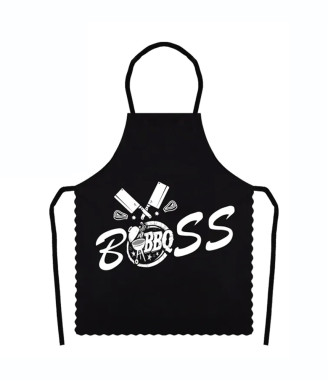 Престилка за готвене с надпис BBQ BOSS