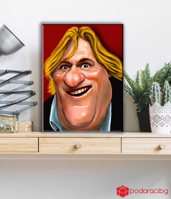 Digital cartoon for a man, A3 format