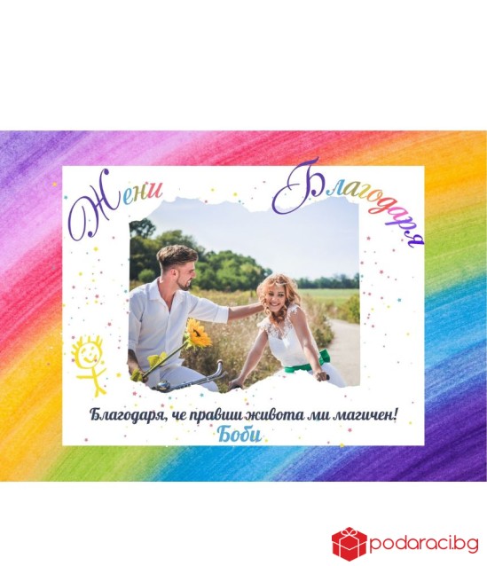 Колаж с Ваша снимка Благодаря ти