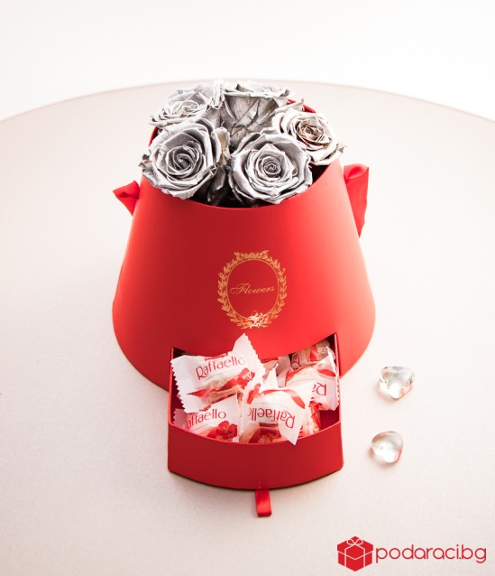 Подаръчна кутия за дамите Red & Silver