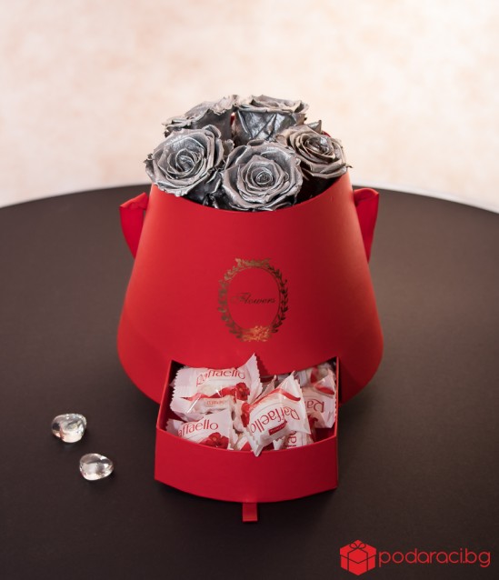 Подаръчна кутия за дамите Red & Silver