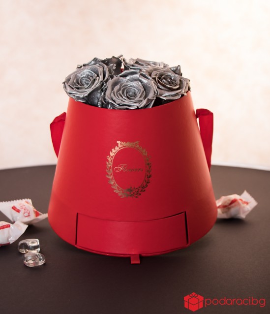 Подаръчна кутия за дамите Red & Silver