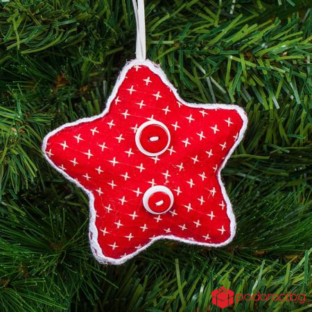 Играчка Звезда червена