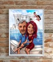 Дигитална карикатура за сватба формат А3