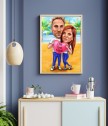Дигитална карикатура за сватба формат А3
