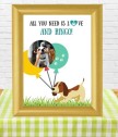 Колаж с куче All you need is love and a dog