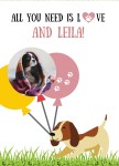 Колаж с куче All you need is love and a dog