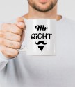 Комплект чаши Mr Right и Mrs Always Right