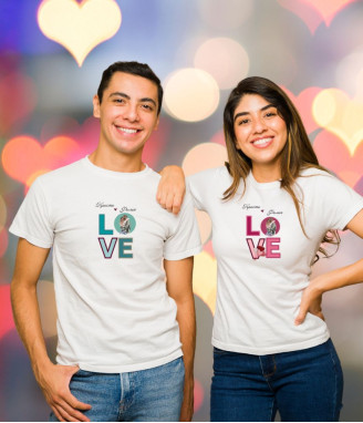 Комплект персонализирани тениски LOVE